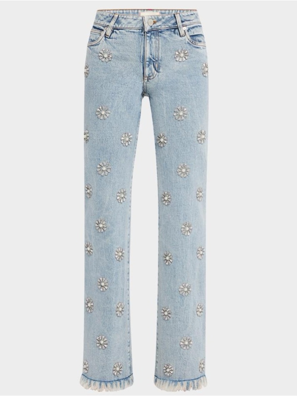 ALICE + OLIVIA ROXIE EMBELLISHED JEAN - Picture 3 of 12